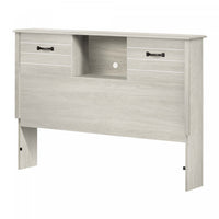 Ulysses Bookcase Headboard - Winter Oak