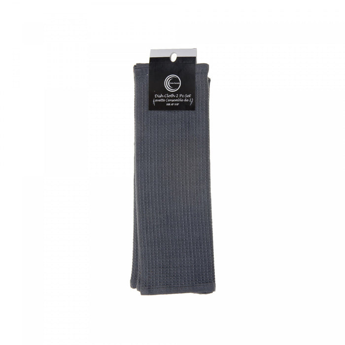 Waffle Dish Cloth 2-Piece Grey - Set of 6