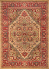 Lux Traditional 9'3\" x 12'6\" Area Rug in Ivory Indoor Area Rug 