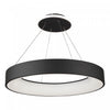 Lazio Collection 24\" Integrated LED Round Chandelier - Black