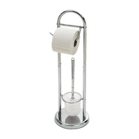 Chrome Toilet Paper and Brush Holder Bath Accessories
