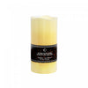 LED Wave Top Unscented Ivory Candle with Timer 4 x 8\" - Set of 2