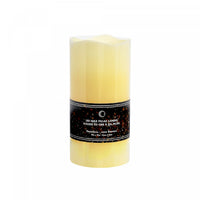 LED Wave Top Unscented Ivory Candle with Timer 4 x 8