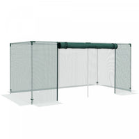 Outsunny 8' X 4' Plant Protection Tent Crop Cage With Door, Green