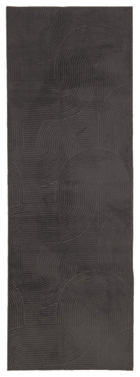 Elion Contemporary Charcoal Washable Rug 2'8