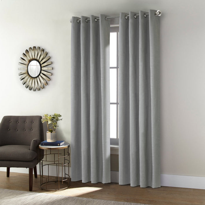 Shadow Grey Grommet Curtain Panel - 52\" X 108\"