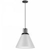 Dainolite Sonus 1 Light Pendant Matte White Matte Black Accent Lamp