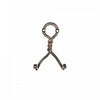 Double Twist Iron Wall Hook Antique Brass - Set of 4 Hooks