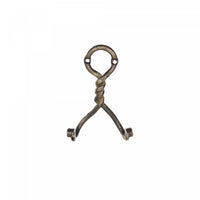 Double Twist Iron Wall Hook Antique Brass - Set of 4 Hooks