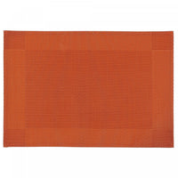 Vinyl Placemat Classic Orange - Set of 12