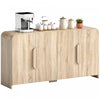 HOMCOM Sideboard Cabinet, 62" Modern Buffet Cabinet with Soft-Close Doors