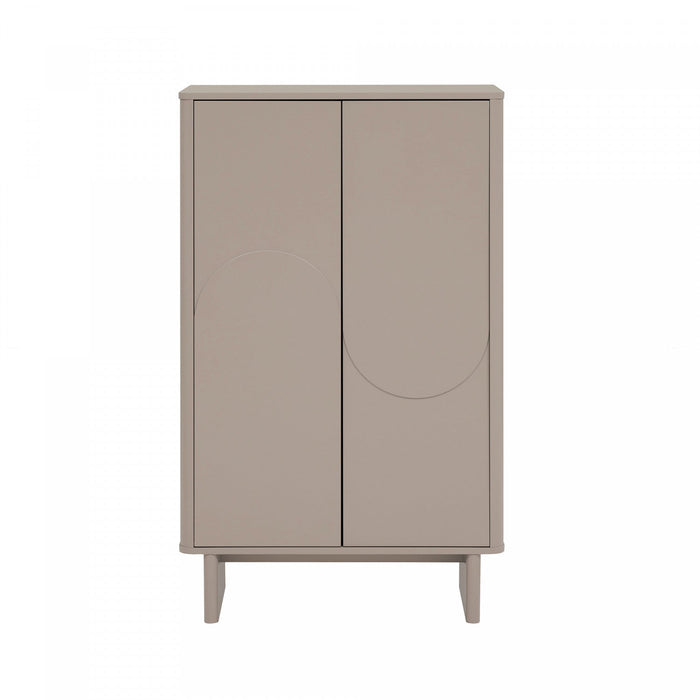 Ella Modern 32\" Accent Cabinet in Mocha 