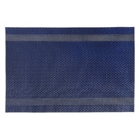 Vinyl Placemat Mackenzie Navy Blue - Set of 12