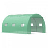 Outsunny Walk-in Polytunnel Greenhouse, Outdoor Garden Tunnel Greenhouse
