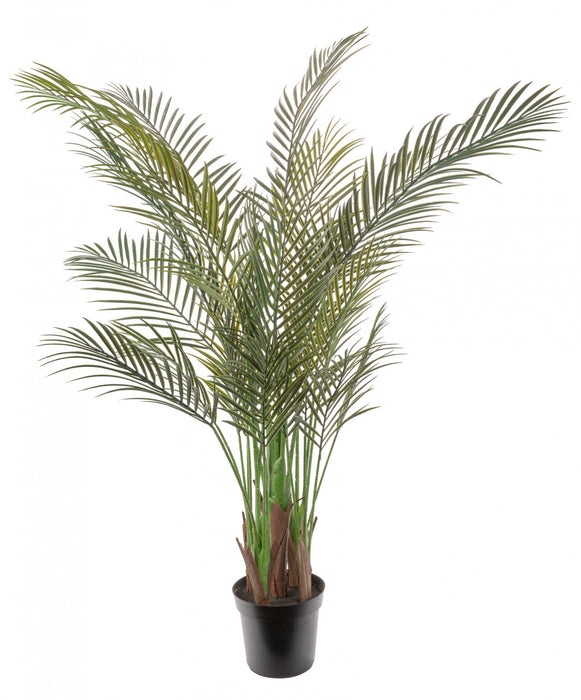 Artificial 59\" Areca Palm Indoor & Outdoor In Black Pot 