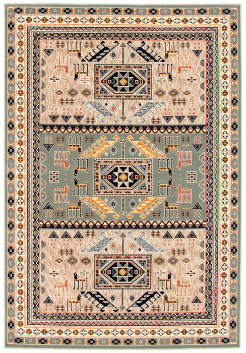 Quincy Teal Area Rug - 5'3\" x 7'3\"
