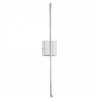 Dainolite Array LED Wall Sconce Vertical 19w Polished Chrome White Acrylic Diffuser Lamp