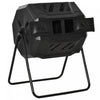 Outsunny 43 Gallon (160l) Tumbling Compost Bin Outdoor Dual Chamber 360° Rotating Composter With Sli