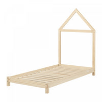 Sweedi Twin Bed with House Frame Headboard - Natural  