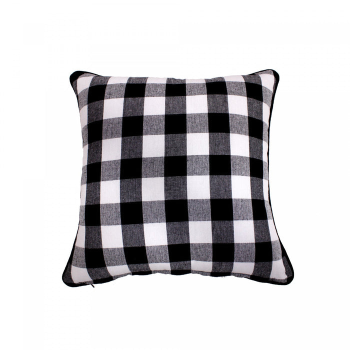 Filled Cotton Cushion 18\" x 18\" White Buffalo-Set of 2 Cushions