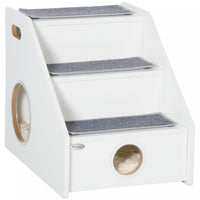 Pawhut Pet Stairs For Miniature Dogs Hidden House, Cat Steps For Couch High Bed Sofa, Portable Puppy