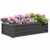Outsunny 4' X 2' X 1' Raised Garden Bed, Galvanized Steel Planter Box For Vegetables, Flowers, Herbs