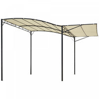 Outsunny 10x8ft Patio Metal Gazebo With Extendable Side Awning Outdoor Shelter Garden Sun Shade Cano