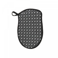 Silicon Print Potholder Geo Black - Set of 4