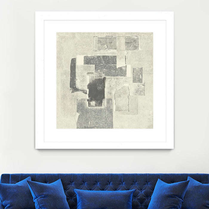 \"Camera Obscura\" Matted and Framed White 36x36 Wall Art