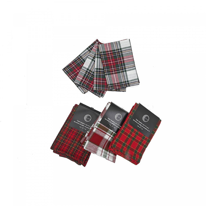 Cotton 4pk Napkins with Lurex 18\" x 18\"