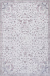 Aqua Primavera Washable Non-slip Low Pile Area Rug 5'x7' 