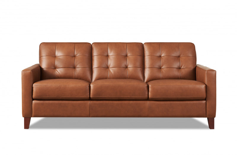 Hydeline Aiden Leather Sofa - Brown 