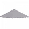 Outsunny 10' X 10' Gazebo Replacement Canopy Cover, 2-tier Gazebo Roof Replacement (top Only), Light