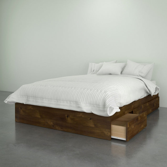 Nordika Full Platform Bed - Truffle 