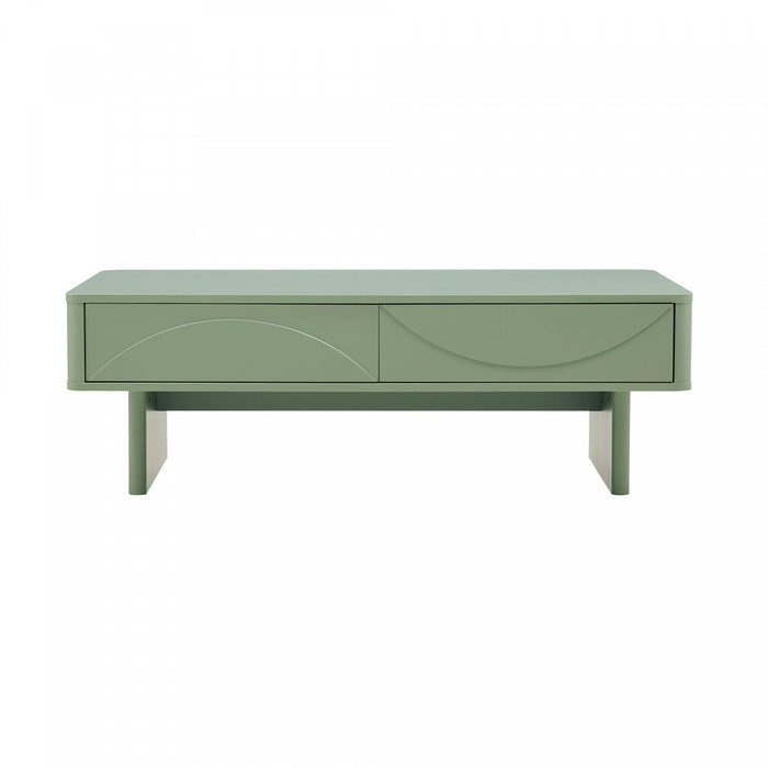 Ella Modern 47\" Coffee Table in Sage Green 