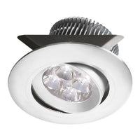 Dainolite Smpled 8 Pot Light White Dimmable Adjustable Tilt Angle Lamp