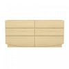 Ardea Contemporary 72\" Dresser in Natural Oak (6-Drawer) 