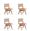 Hamlet Industry Chic Wood Dining Chair in Natural - Set of 4 
