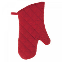 Quilted Oven Mitt Red 7.5