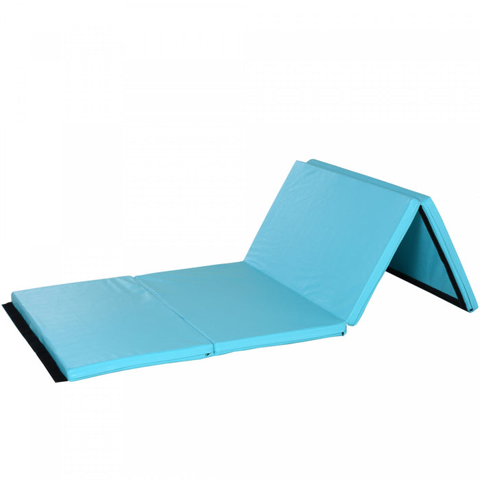 Soozier 4ft X 8ft X 2inch Tri-fold Gymnastics Tumbling Mat Exercise Mat With Carrying Handles For Mm