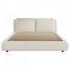 Diana Ottoman Hydraulic Lift Storage Platform Bed with Luxurious Boucle Upholstered and Sturdy Storage,King Size,White King Bed  