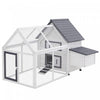 Pawhut 65\" Chicken Coop Wooden Hen House Rabbit Hutch Poultry Cage Pen Outdoor Backyard With Nesting