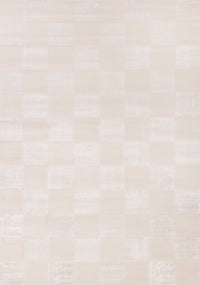 Leonardo White Grey Checkered Area Rug - 5'3