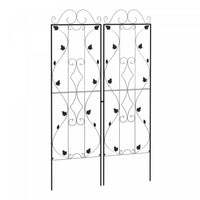 Outsunny Set Of 2 Garden Trellis, Metal Plant Trellis For Climbing