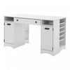 Artwork Craft Table With Storage - Pure White 