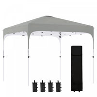 Outsunny 10' X 10' Pop Up Canopy Tent With Sand Bags, Upf 50+ Instant Sun Shelter, Tents For Parties