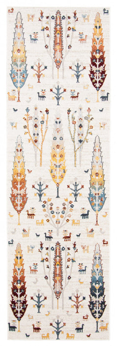 Pine Ivory Machine Washable Area Rug - 2'6\" x 8'0\"