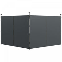 Outsunny 10'x20' Or 10'x10' Pop Up Canopy Side Panels Replacement, Grey