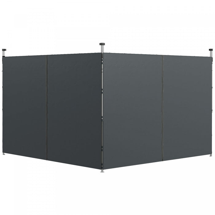 Outsunny 10'x20' Or 10'x10' Pop Up Canopy Side Panels Replacement, Grey