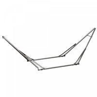 Outsunny 2-in-1 Steel Hammock Stand, Foldable Hammock Net Stand, Black